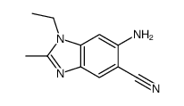 5-Benzimidazolecarbonitrile,6-amino-1-ethyl-2-methyl-(7CI,8CI) picture