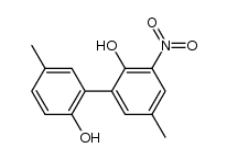 2,2'-dihydroxy-5,5'-dimethyl-3-nitrobiphenyl结构式