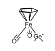 [Fe(η-cyclopentadienyl)(CO)2(GeMe3)] Structure