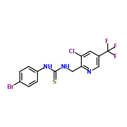 1-(4-Bromophenyl)-3-{[3-chloro-5-(trifluoromethyl)-2-pyridinyl]methyl}thiourea Structure