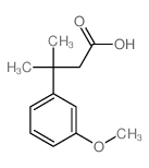 Benzenepropanoicacid, 3-methoxy-b,b-dimethyl- Structure