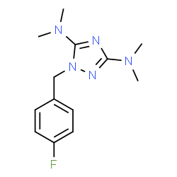 1-(4-FLUOROBENZYL)-N3,N3,N5,N5-TETRAMETHYL-1H-1,2,4-TRIAZOLE-3,5-DIAMINE Structure