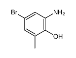 2-amino-4-bromo-6-methylphenol Structure