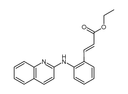 Ethyl o-(2-quinolylamino)cinnamate Structure