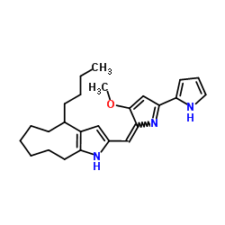 丁基环庚基灵菌红素原结构式