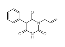 2,4,6(1H,3H,5H)-Pyrimidinetrione,5-phenyl-1-(2-propen-1-yl)-结构式