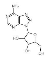 3H-1,2,3-Triazolo[4,5-d]pyrimidin-7-amine,3-b-D-arabinofuranosyl- picture