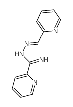 N-(pyridin-2-ylmethylideneamino)pyridine-2-carboximidamide结构式