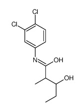 N-(3,4-dichlorophenyl)-3-hydroxy-2-methylpentanamide structure