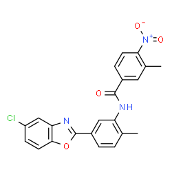 N-[5-(5-氯-苯并恶唑-2-基)-2-甲基-苯基]-3-甲基-4-硝基苯甲酰胺图片