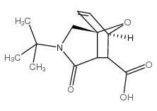 3-叔丁基-4-氧基-10-氧基-3-氮杂-三环[5.2.1.0*1,5*]癸-8-烯-6-羧酸结构式