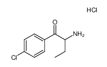 2-amino-1-(4-chlorophenyl)butan-1-one hydrochloride结构式