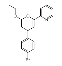 2-[4-(4-bromo-phenyl)-6-ethoxy-5,6-dihydro-4H-pyran-2-yl]-pyridine Structure