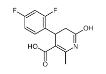 4-(2,4-DIFLUOROPHENYL)-1,4,5,6-TETRAHYDRO-2-METHYL-6-OXO-3-PYRIDINECARBOXYLIC ACID structure