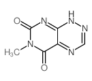 Pyrimido[5,4-e]-1,2,4-triazine-5,7(6H,8H)-dione,6-methyl- structure