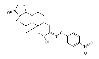 2α-Chloro-3-[(4-nitrophenoxy)imino]-5α-androstan-17-one结构式