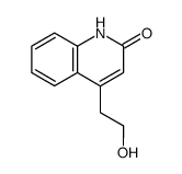 4-(2-hydroxyethyl)quinolin-2-(1H)-one结构式