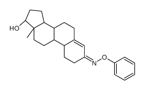 17β-Hydroxyestr-4-en-3-one O-phenyl oxime structure