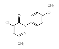 4-Chloro-2-(4-methoxyphenyl)-6-methyl-3(2H)-pyridazinone structure