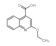 4-Quinolinecarboxylicacid, 2-ethoxy-结构式