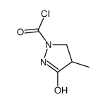 1-Pyrazolidinecarbonyl chloride, 4-methyl-3-oxo- (9CI) Structure