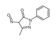 5-methyl-4-nitroso-2-phenyl-4H-pyrazol-3-one结构式