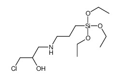 1-chloro-3-(3-triethoxysilylpropylamino)propan-2-ol Structure