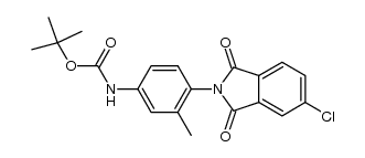 N-(4-t-butoxycarbonylamino-o-tolyl)-4-chlorophthalimide Structure