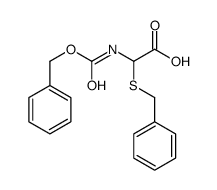 2-benzylsulfanyl-2-(phenylmethoxycarbonylamino)acetic acid结构式