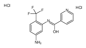 N-[5-amino-2-(trifluoromethyl)phenyl]pyridine-3-carboxamide,dihydrochloride Structure