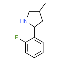 Pyrrolidine, 2-(2-fluorophenyl)-4-methyl- (9CI)结构式