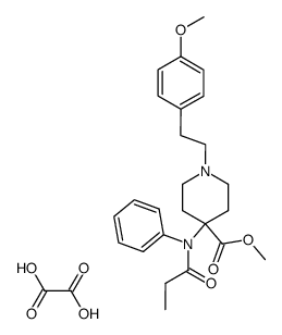 methyl 1-[2-(4-methoxyphenyl)ethyl]-4-[N-(1-oxopropyl)-N-phenylamino]-4-piperidinecarboxylate ethanedioate Structure