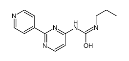 1-propyl-3-(2-pyridin-4-ylpyrimidin-4-yl)urea Structure