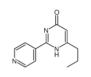 6-propyl-2-pyridin-4-yl-1H-pyrimidin-4-one结构式