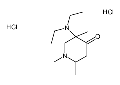 5-(diethylamino)-1,2,5-trimethylpiperidin-4-one,dihydrochloride结构式