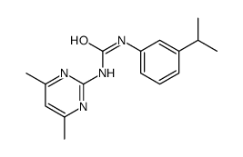 1-(4,6-dimethylpyrimidin-2-yl)-3-(3-propan-2-ylphenyl)urea Structure
