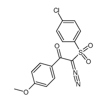 2-((4-chlorophenyl)sulfonyl)-2-diazo-1-(4-methoxyphenyl)ethan-1-one Structure