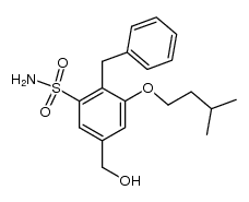 2-benzyl-5-(hydroxymethyl)-3-(isopentyloxy)benzenesulfonamide结构式