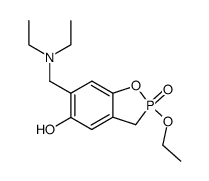 6-(diethylamino-methyl)-2-ethoxy-2-oxo-2,3-dihydro-2λ5-benzo[d][1,2]oxaphosphol-5-ol Structure