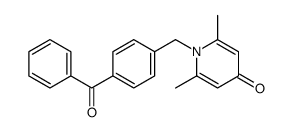 1-[(4-benzoylphenyl)methyl]-2,6-dimethylpyridin-4-one Structure