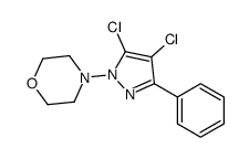 4-(4,5-dichloro-3-phenylpyrazol-1-yl)morpholine Structure