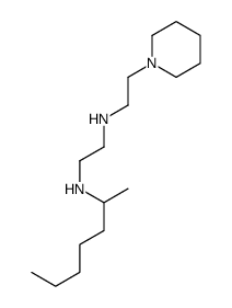 N'-heptan-2-yl-N-(2-piperidin-1-ylethyl)ethane-1,2-diamine结构式