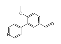 4-methoxy-3-(pyrid-4-yl)benzenecarboxaldehyde Structure