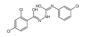 1-(3-chlorophenyl)-3-[(2,4-dichlorobenzoyl)amino]urea Structure