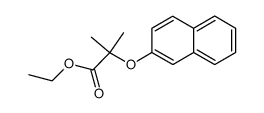 α-[2]naphthyloxy-isobutyric acid ethyl ester结构式