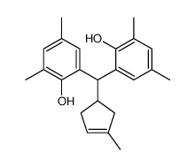 2-[(2-hydroxy-3,5-dimethylphenyl)-(3-methylcyclopent-3-en-1-yl)methyl]-4,6-dimethylphenol Structure