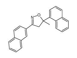 5-methyl-5-naphthalen-1-yl-3-naphthalen-2-yl-4H-1,2-oxazole Structure