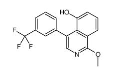 1-methoxy-4-[3-(trifluoromethyl)phenyl]isoquinolin-5-ol结构式