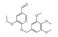 3-ethoxy-4-[(3,4,5-trimethoxyphenyl)methoxy]benzaldehyde Structure