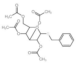 b-D-Glucopyranoside, phenylmethyl1-thio-, 2,3,4,6-tetraacetate picture